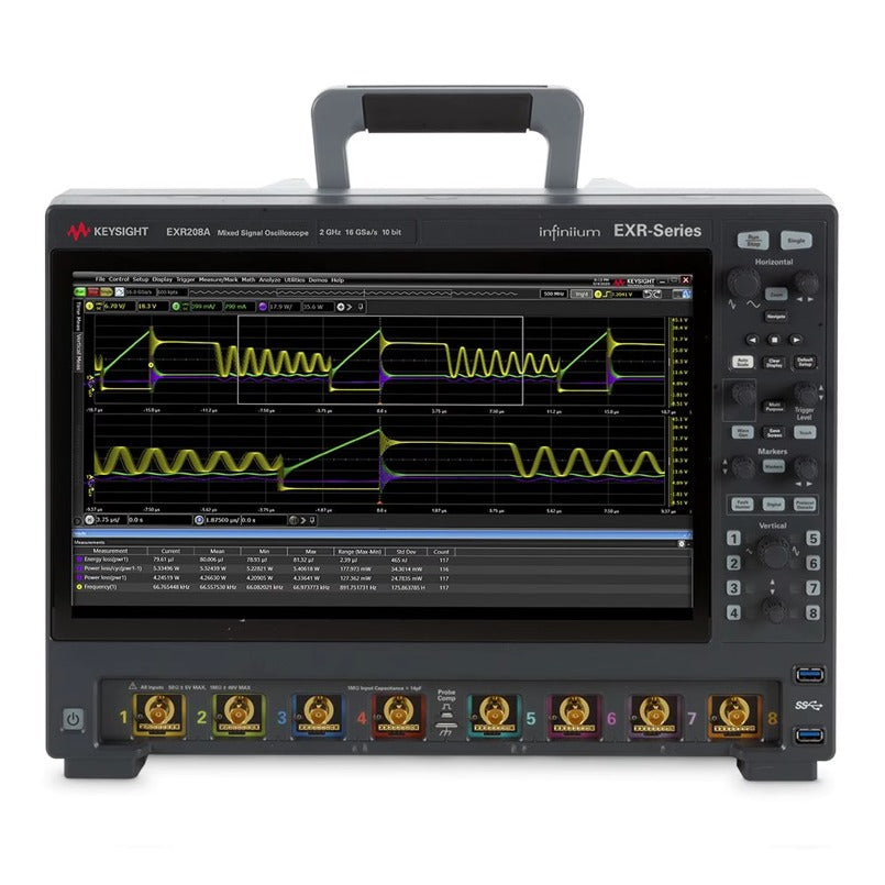 Keysight EXR208A Infiniium EXR Series Oscilloscope 2 GHz 8 Channels Maximum Memory Depth 1.6 Gpts Made Germany 1 Month Warranty   ytdi