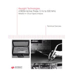 Keysight Technologies 4180 Series 41800A Oscilloscope Probe Active Type 5-500GHz 10:1 and 100:1dB Type-N Measuring Instrument lexso