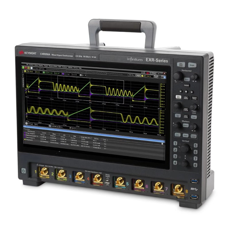 Keysight EXR258A Infiniium EXR Series Oscilloscope: 2.5 GHz, 8 Channels Maximum Memory Depth 1.6 Gpts