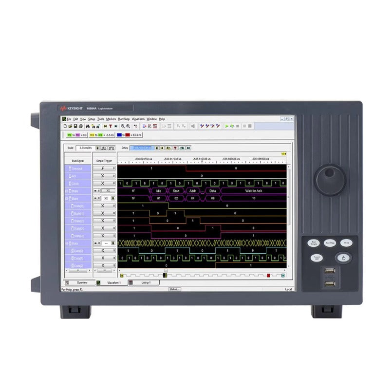 Keysight 16864A 136-channel Portable Logic Analyzer 136 Channels 350 MHz State 12.5 GHz Timing Scaling 2.5GHz Timing lexso