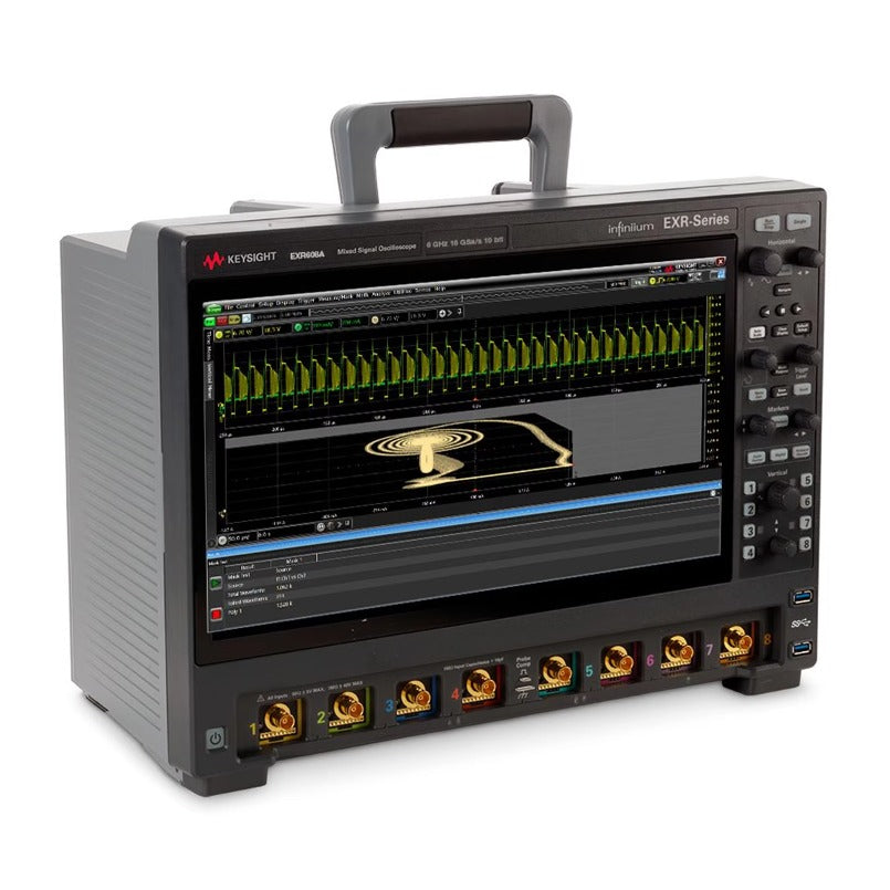 Keysight EXR608A Infiniium EXR Series Oscilloscope: 6 GHz, 8 Channels Maximum Memory Depth 1.6 Grid Points lexso