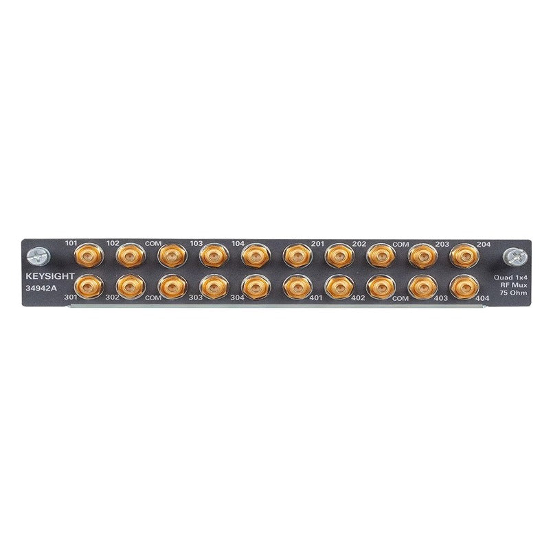 Keysight 34942A Quad 1x4 75 1.5 GHz Multiplexer Module for 34980A Four 4-channel Multiplexers lexso