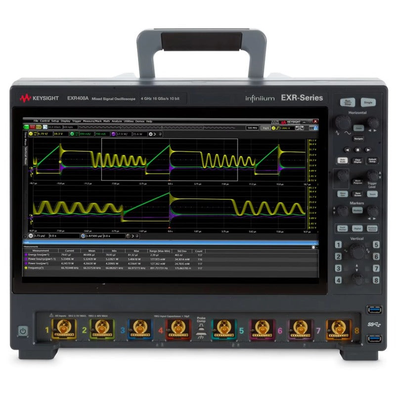 Keysight EXR408A Infiniium EXR Series Oscilloscope: 4 GHz,8channels Maximum Memory Depth1.6 Gpts Maximum Sampling Rate16 GSa/sec lexso
