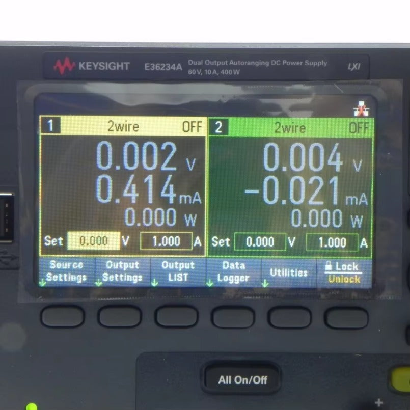 Keysight E36234A DC Power Supply, Dual Output, Auto-Range: 2 x 60 V, 10 A, NEW lexso