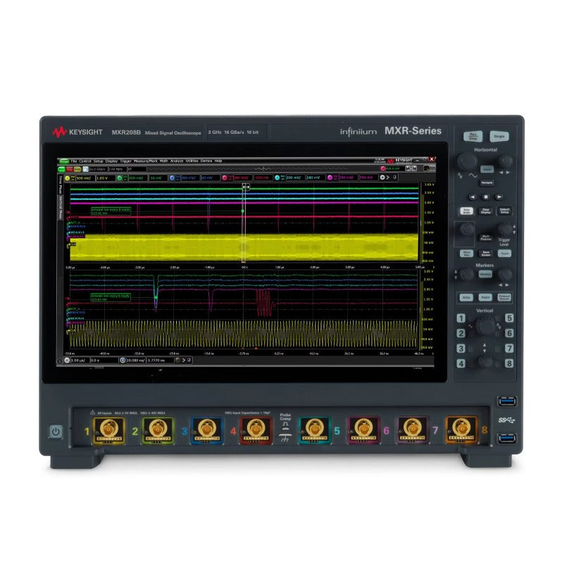 Keysight MXR208B Infiniium MXR B-Series Oscilloscope: 2 GHz, 8 Channels lexso