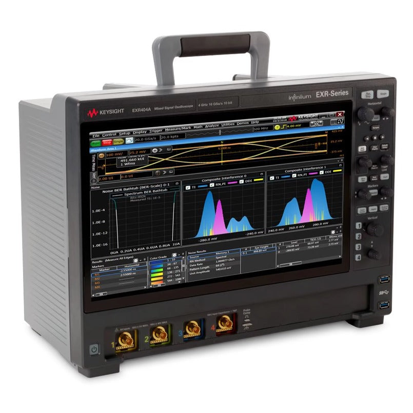 Keysight EXR404A Infiniium EXR Series Oscilloscope 4 GHz 4 Channels Maximum Memory Depth1.6 Gpts Maximum Sampling Rate16 GSa/sec lexso