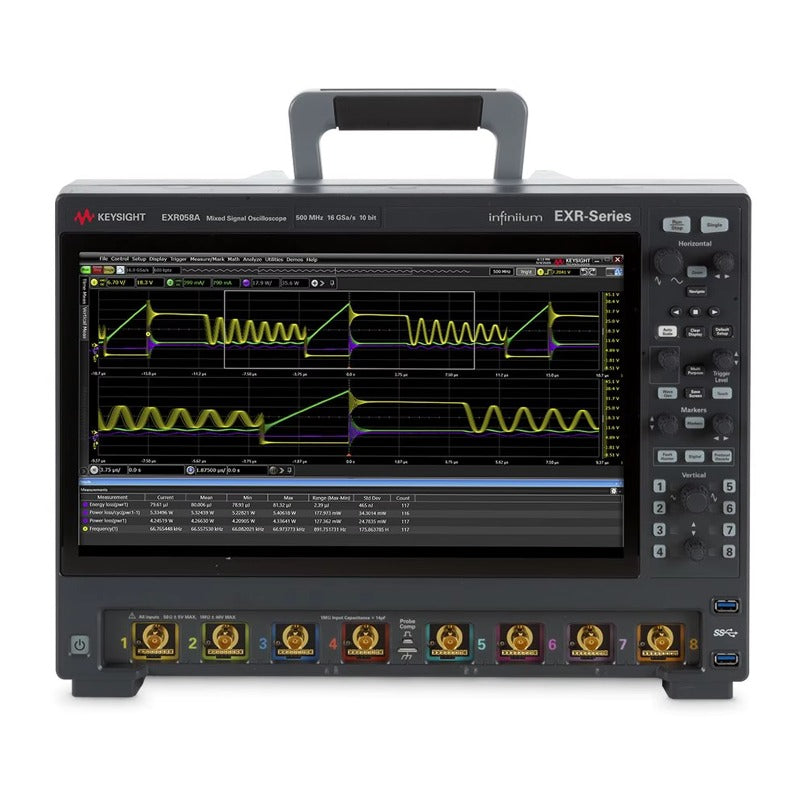 Keysight EXR058A Infiniium EXR Series Oscilloscope 500 MHz 8 Channels Maximum Memory Depth 1.6 Gpts