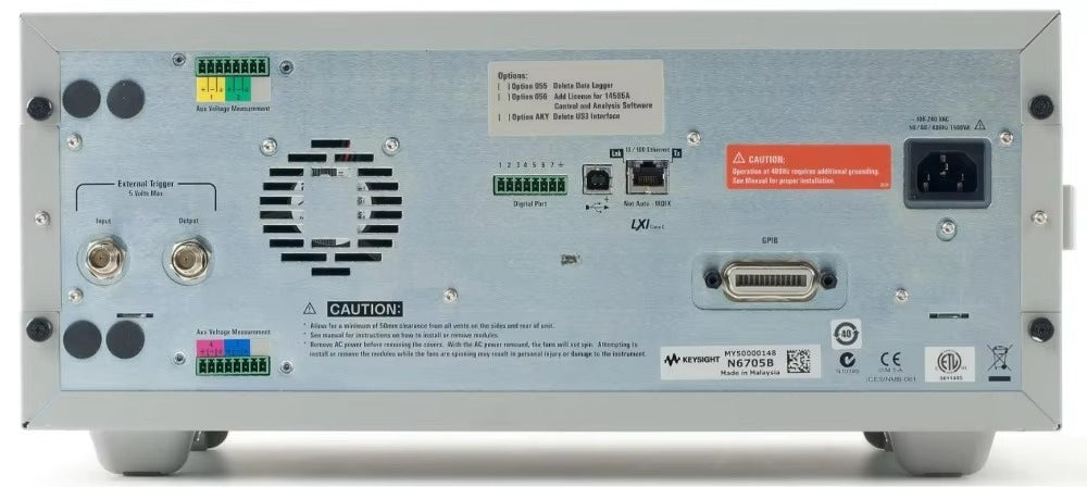 Keysight/KAgilent N6705B 600W DC Power Analyzer Modular for Test Instrument with 4 Slots