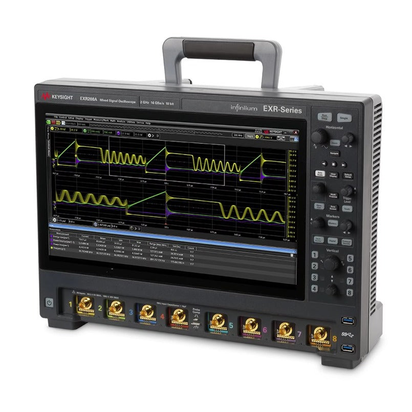 Keysight EXR208A Infiniium EXR Series Oscilloscope 2 GHz 8 Channels Maximum Memory Depth 1.6 Gpts Made Germany 1 Month Warranty lexso