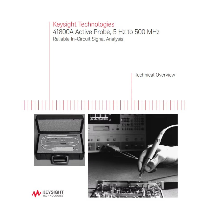 Keysight Technologies 4180 Series 41800A Oscilloscope Probe Active Type 5-500GHz 10:1 and 100:1dB Type-N Measuring Instrument lexso