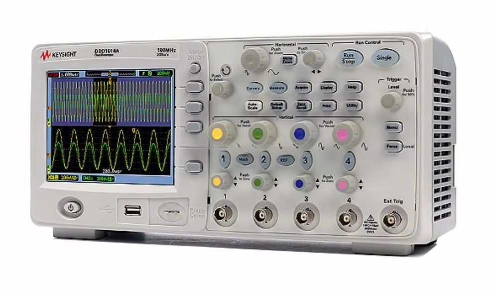 Keysight Used DSO1014A Oscilloscope, 4-channel, 100 MHz (Agilent DSO1014A)