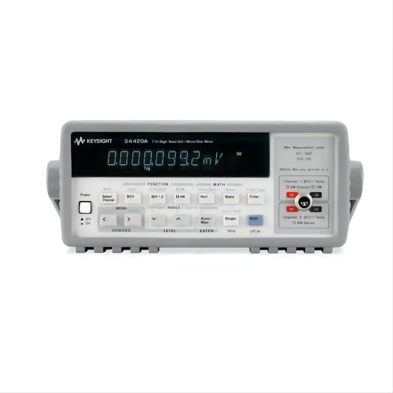 Keysight 34420A Nano-Volt/Micro-Ohm Meter 7.5 Digit High Accuracy 1% IP65 Protection 150V Peak 1 Year Warranty ITS-90 Calibrated   ytdi