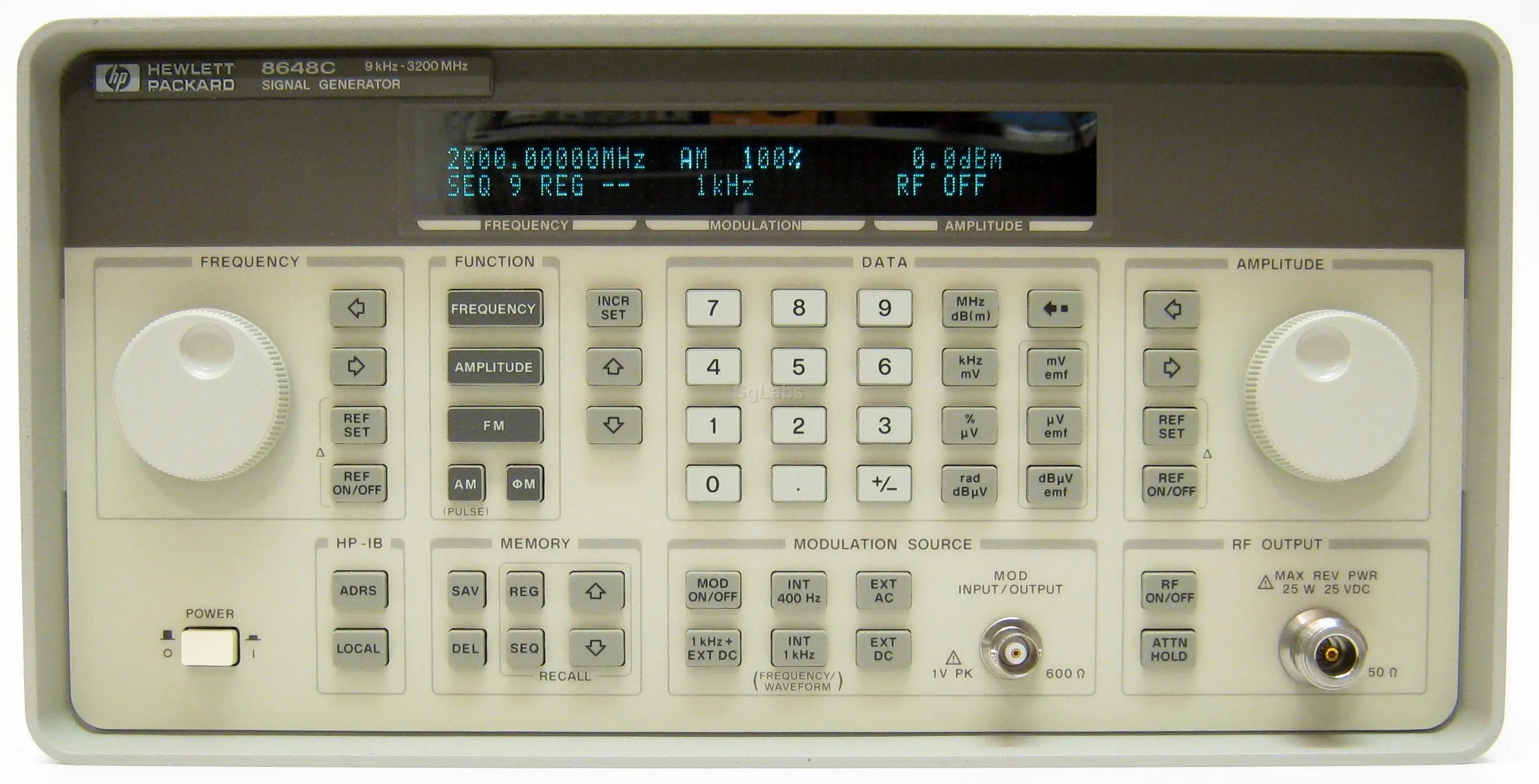 Agilent 8648C Synthesized Signal Generator (9 kHz to 3.2 GHz)