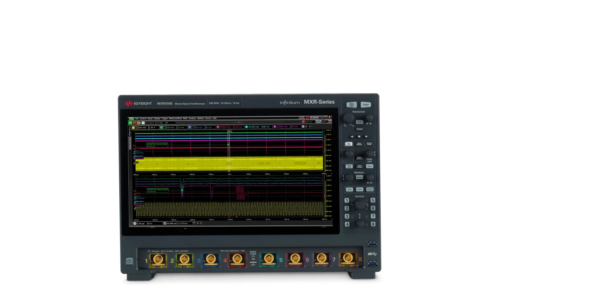 TTLTES keysight MXR058B Infiniium MXR B-Series Oscilloscope: 500 MHz, 8 Channels