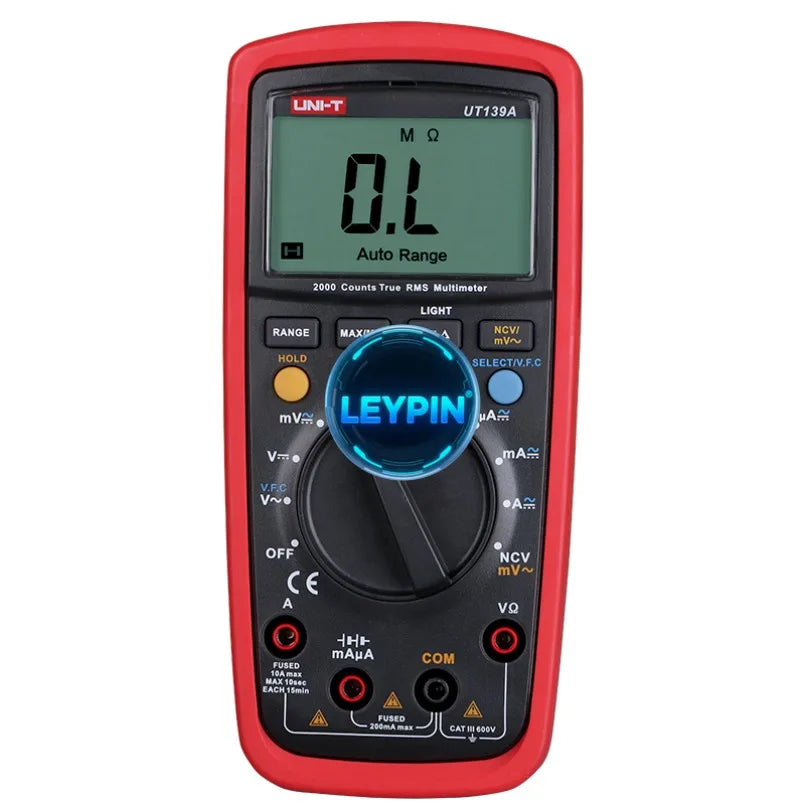 Digital Multimeter UNI-T UT139A True RMS Auto / Manual Range AC DC Voltmeter Ammeter Ohmmeter Capacitance   lexso