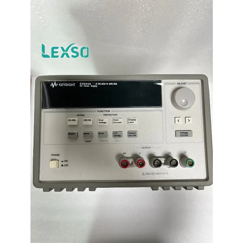 Keysight E3633A 200W Power Supply, 8V, 20A or 20V, 10A, Voltage: 0.05% + 10 mV Current: 0.2% +10 MA    lexso