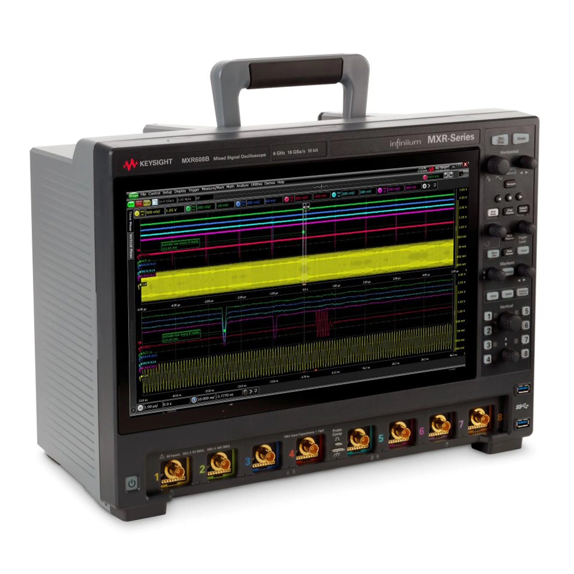 Keysight MXR608B Infiniium MXR Series Oscilloscope: 6 GHz, 8 Channels