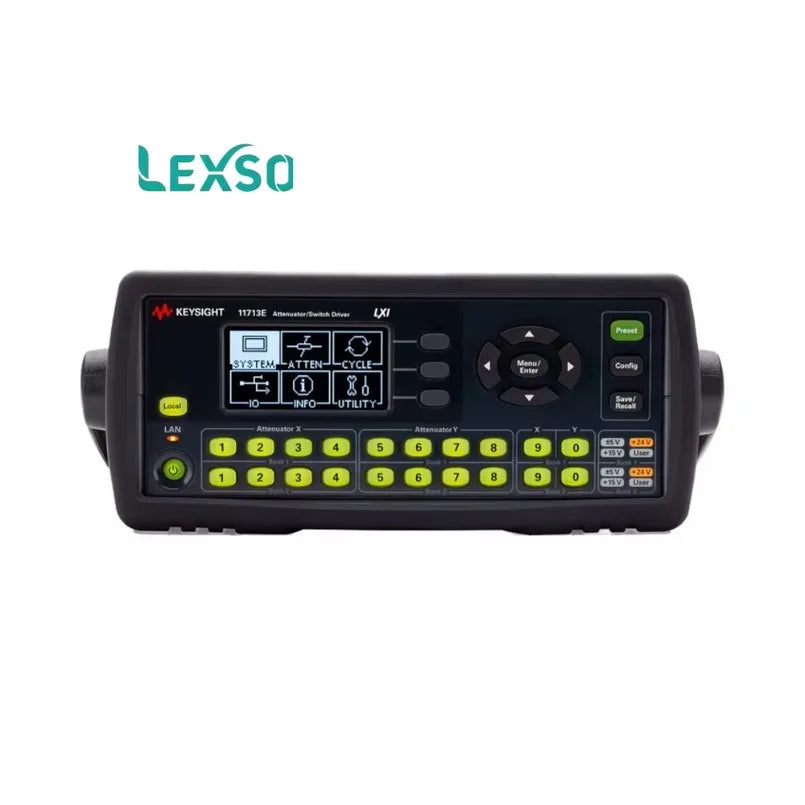 Keysight 11713E Attenuator / Switch Driver,5 V, 15 V, and 24 V Tri-voltage Supply,3.4 a Maximum Continuous Current.    lexso