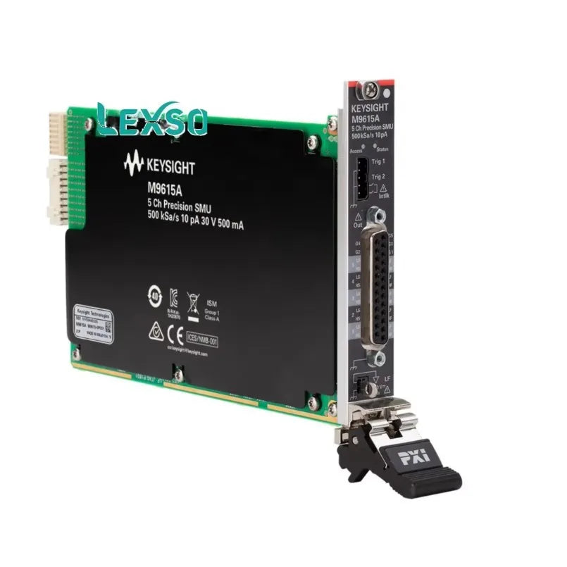 Keysight M9615A PXIe 5-channel Precision Source/Measure Unit, 500KSa/s, 10PA, 30V, 500MA with Resolution Down to 6uV/10pA lexso
