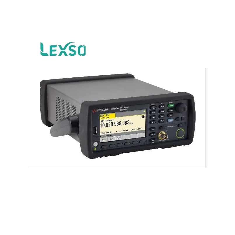 Keysight 53210A RF Counter: 350 MHz Base, up to 75k Readings/sec, 12 - Digit Resolution with USB & LAN lexso