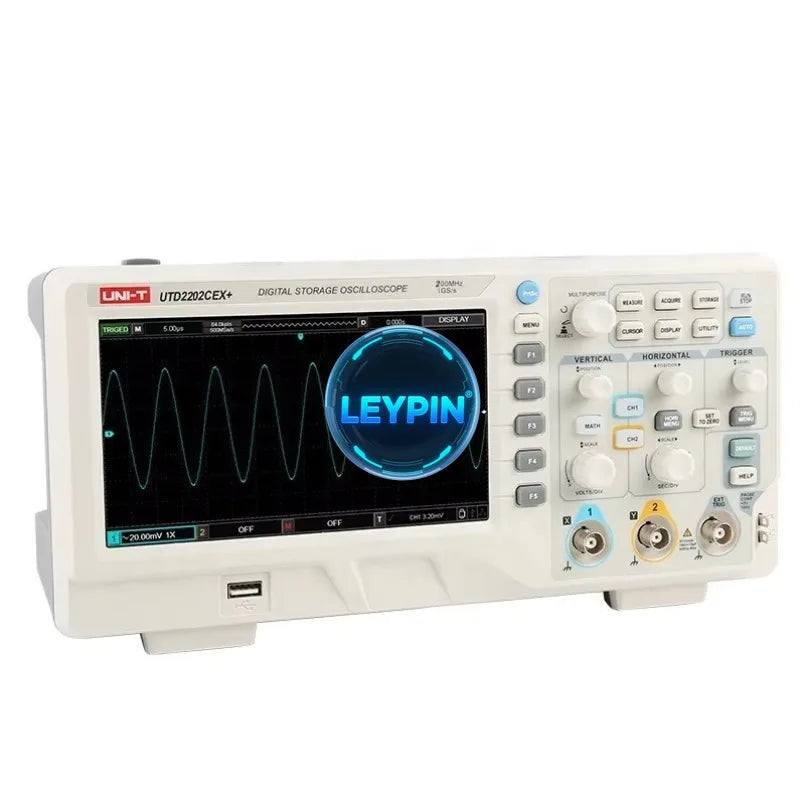 UNI-T UTD2102CEX+ UTD2202CEX+ 2 Channels 1GSa/s Digital Storage Oscilloscope    lexso
