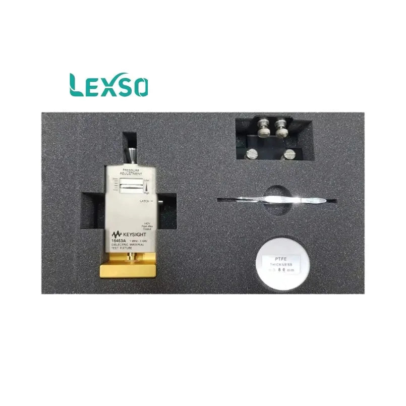 KEYSIGHT 16453A Dielectric Material Test Fixture 1 MHz to 1 GHz Thickness: 0.3 mm to 3 mm Diameter:  15 mm lexso