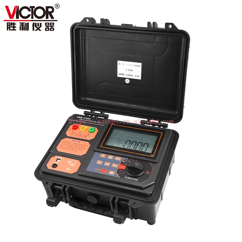 VICTOR 4106C Smart Digital Ground Resistance or Soil Resistivity Electrical Rechargeable Tester AC Voltage Measurement LS   ytdi
