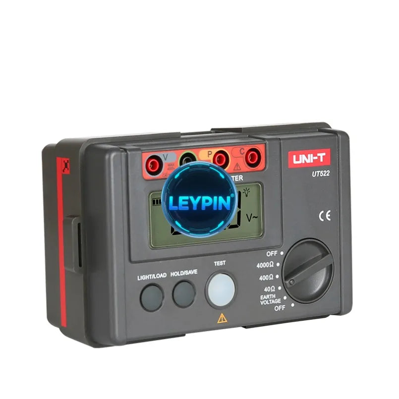 UNI-T UT522 Ground Resistance Tester LCD Backlight Data Hold and Store Low Voltage Display     lexso