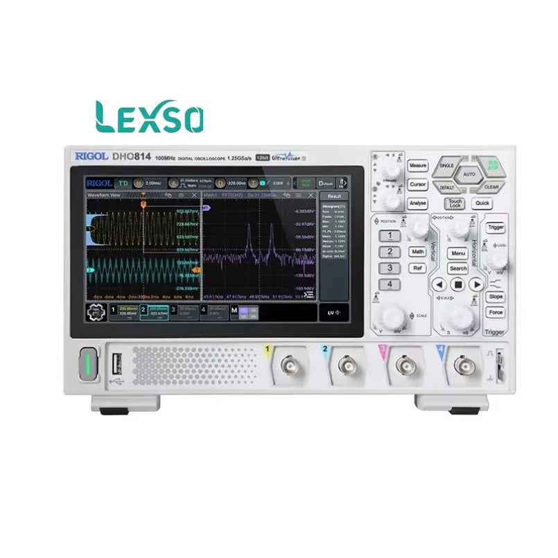 Rigol DHO814 Digital Oscilloscope 12-bit High-resolution Display 4 Channels 1.25GSa/s Sampling Rate lexso