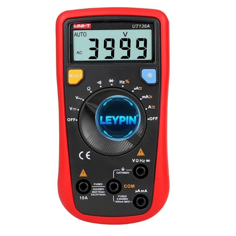 UNI-T UT136A 3999 Count Multimeter Tester Multimeter Mini Digital Multimeter     lexso