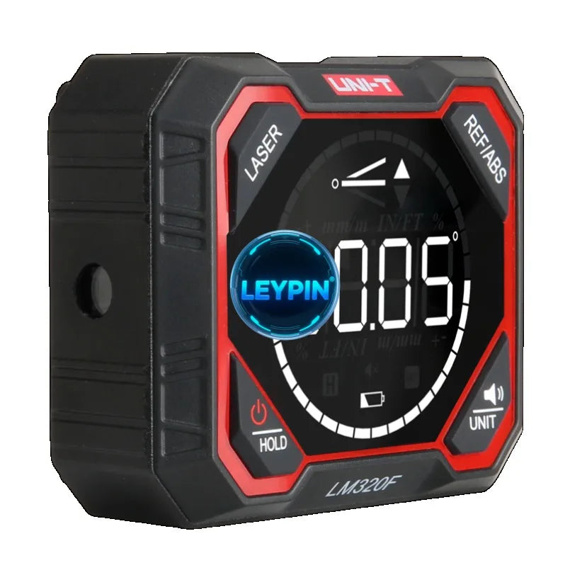 UNI-T LM320D/LM320E/LM320F Angle Meter with Lithium Battery 4 90 LED-backlit Measurement MM/M IN/FT   lexso