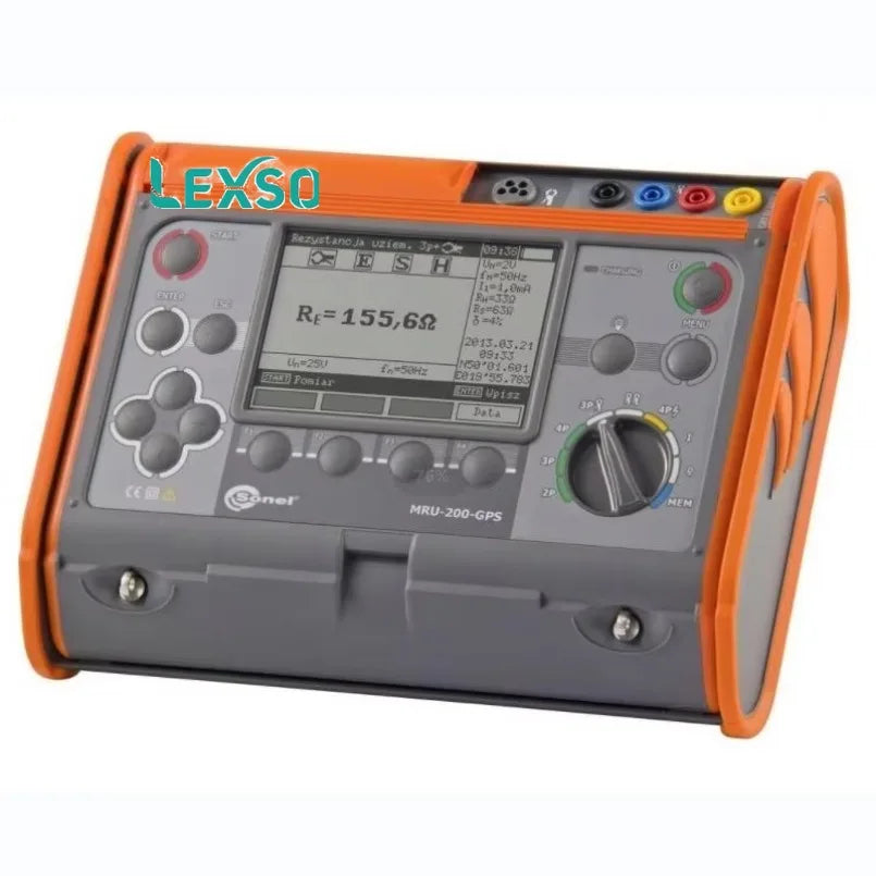 Sonel MRU-200-GPS Earthing Resistance Soil Resistivity Meter 0V-100V Interference Voltage -10C +50C Measuring Instruments  lexso