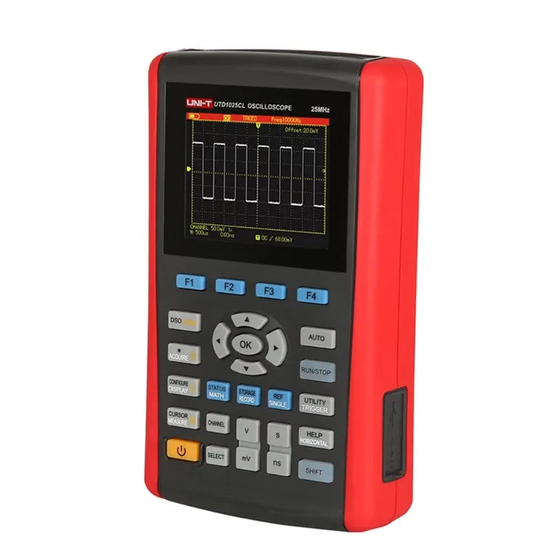 Uni-T Utd1025Cl Professional Handheld Precision Digital Storage Oscilloscope 25Mhz Storage Portable Oscilloscope Multimeter lexso