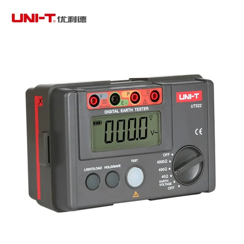 UNI-T UT522 Ground Resistance Tester Low Voltage Display Data Storage Overrange Display Auto Shutdown Earth Resistance Test lexso