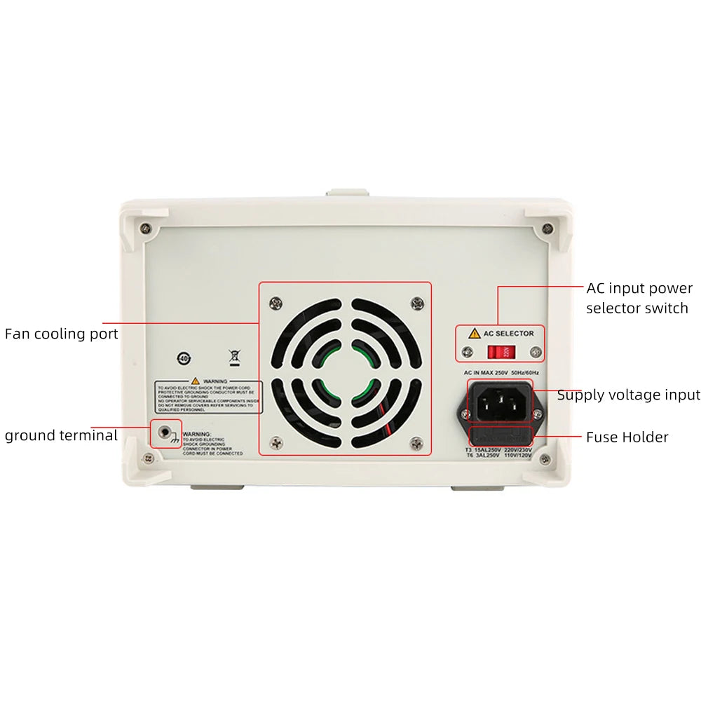UNI-T UTP3305-II 30V 5A Dual Channel Linear DC Regulated Power Supply Digital Adjustable Switching Repairing Phone Power Source