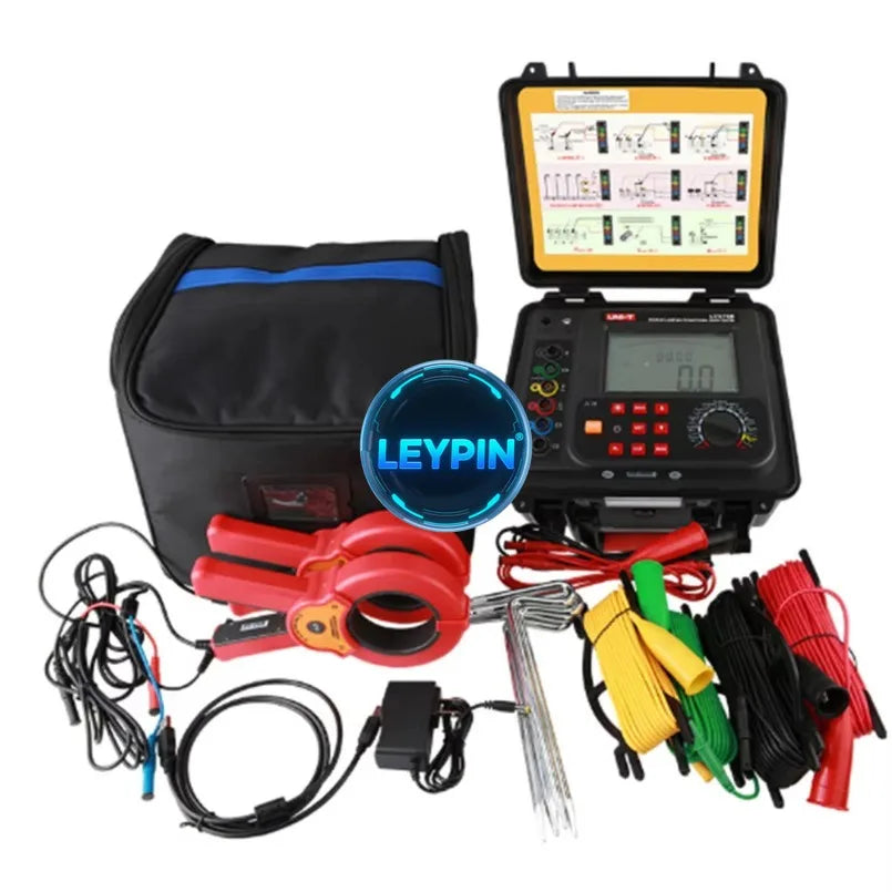 UNI-T UT575B Double-clamp Multifunctional Earth Tester Multiple Measurement Methods Voltage Current Double Clamp Method      lexso