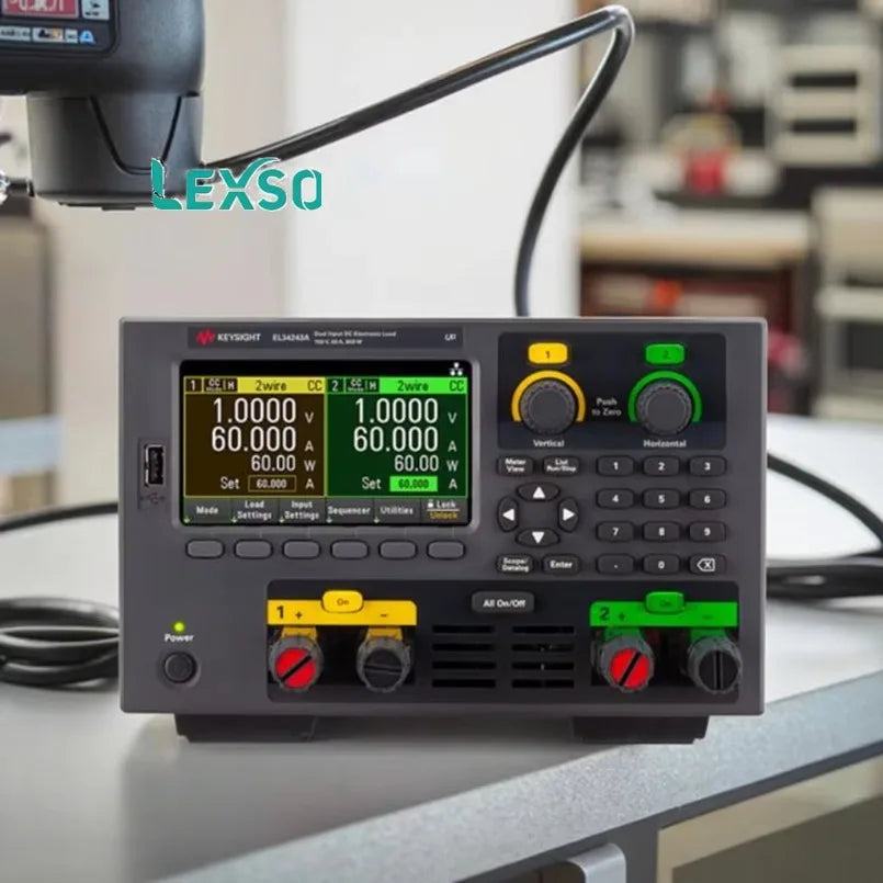 Keysight &Agilen EL34243A 600W Dual Input Desktop Electronic Load Including Dual Input 150V 60A 300W Made in America lexso