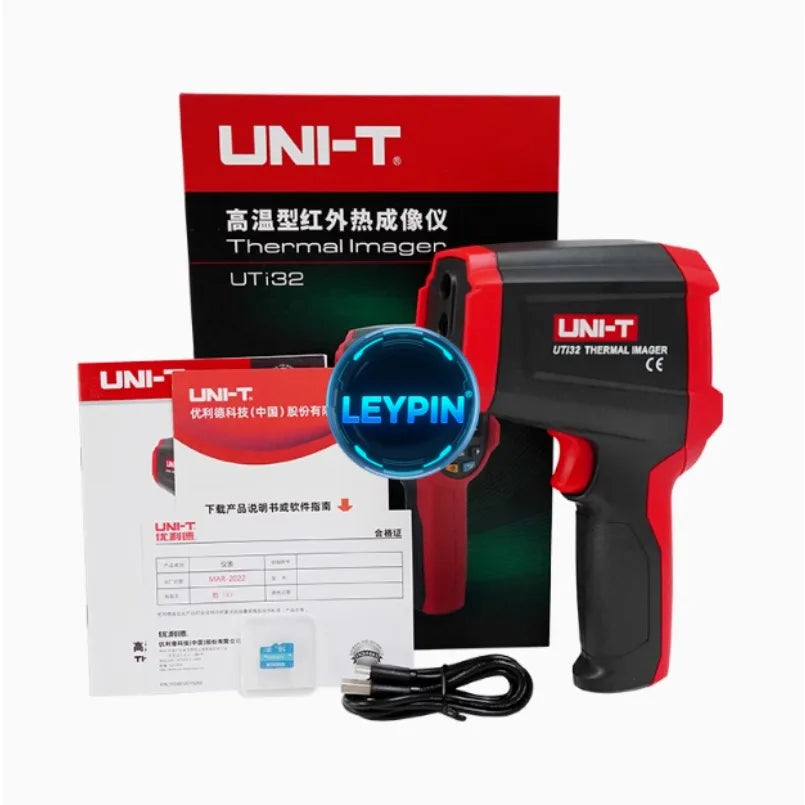UNI-T UTi32 High Temperature Thermal Camera -20  to 1000 2.4 IPS Display LED Light IR Resolution 32*32     lexso