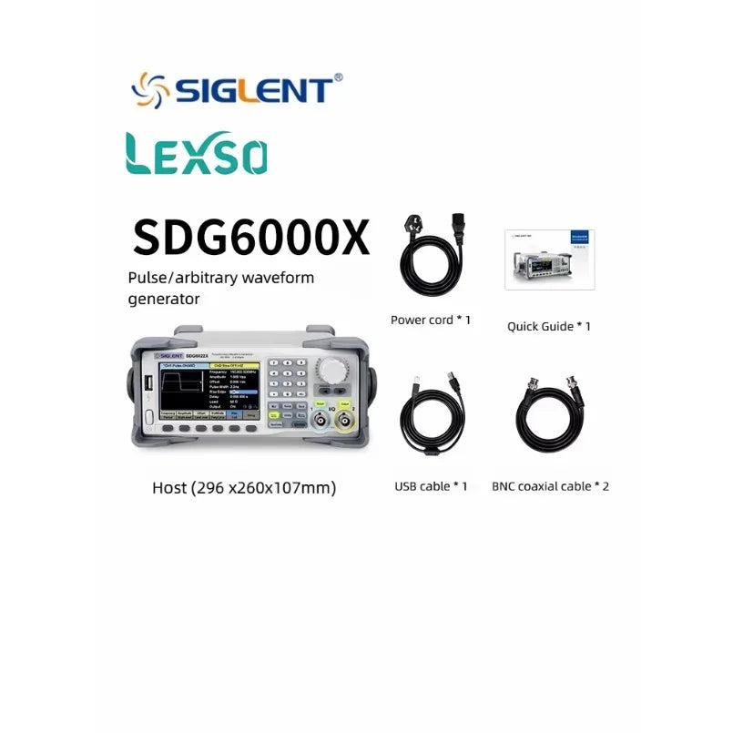 Siglent SDG6032X/SDG6052X Pulse Arbitrary Waveform Signal Generator Adopts 2.4g 2-channel 16-bit Resolution  lexso