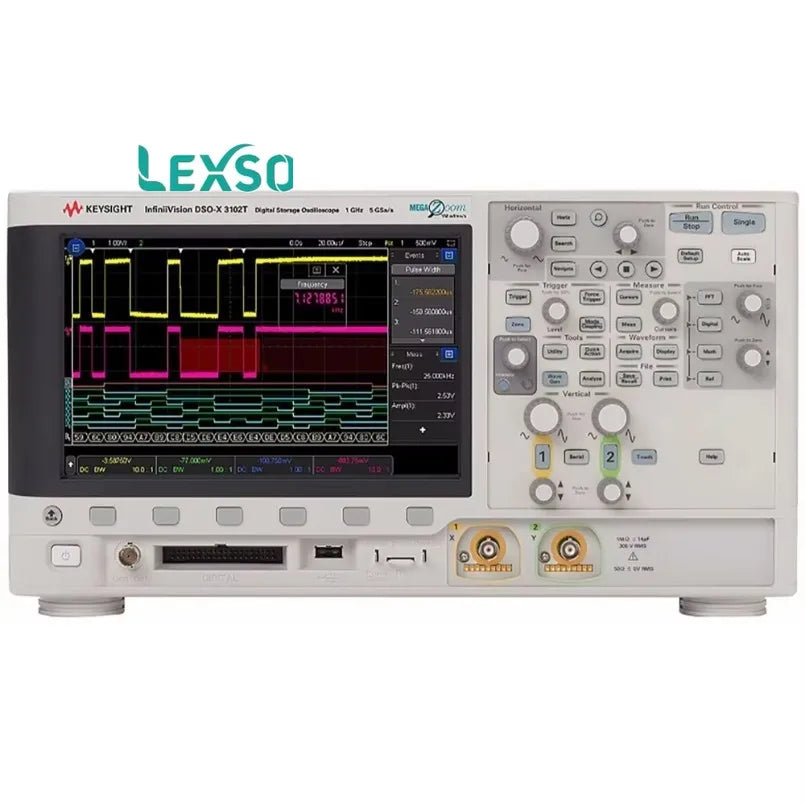 Keysight  3000T X Series MSOX3102T 1GHz Bench Oscilloscope 2 Analogue Channels 16 Digital Measuring lexso
