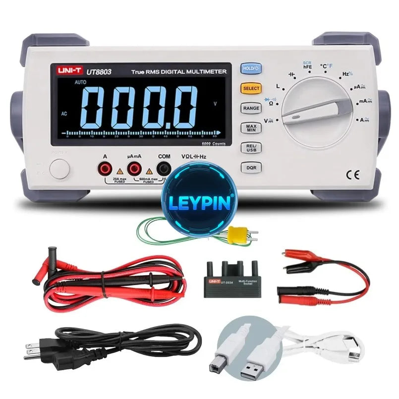 UNI-T UT8803E Digital Multimeter 200000 Count 100kHz Frequency Response 5K Rdgs/s Fastest Test Rate for Quick Readings   lexso