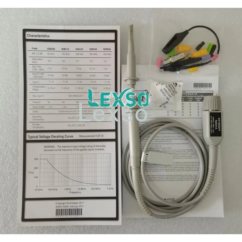 Keysight  10 to 1  Broadband 150MHz  Provide Low and High Frequency Compensation  N2841A Passive Probe         ytdi