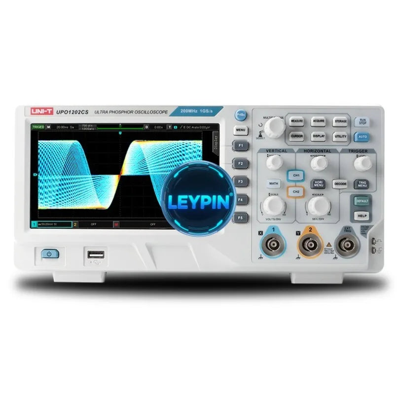 UNI-T UPO1102CS (2 Channel / 100 MHz) - Digital Oscilloscope UPO1202CS 200MHz 1GSa/s 56Mpts 500000wfms/s     lexso