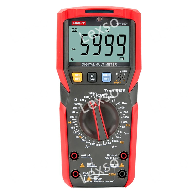 UNI-T UT89X UT89XD Ut890d Multimeter 1000V 20A Capacitance Frequency Test Digital Multimeter    ytdi