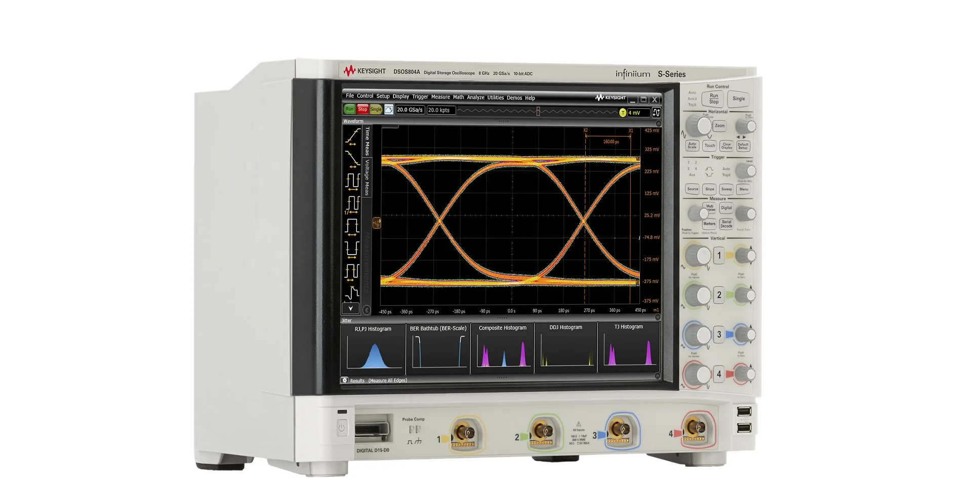 TTLTES KEYSIGHT High-Definition 8 GHz Oscilloscope 4 Analog Channels with KEYSIGHT DSOS804A