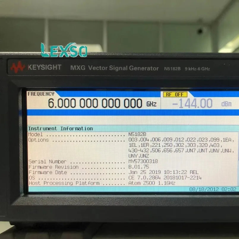 Used Keysight Agilent N5182B MXG X-Series  9 kHz to 6 GHz   lexso