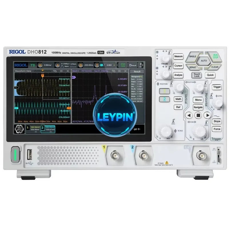 RIGOL DHO812 Digital Oscilloscope 100MHz 12-Bit 1.25 GSa/s 1,000,000 Wfms/s     lexso