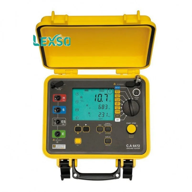 Chauvin Arnoux CA 6472 Earth Soil Resistivity Tester 3-Pole 4-Pole Clamp Methods Frequency Sweep Measuring Analysing  lexso
