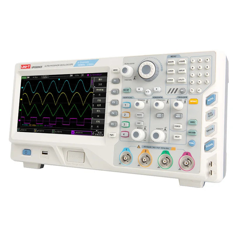 UNI-T UPO3204CS Desktop Digital Fluorescence Oscilloscope with 4 Analog Channels