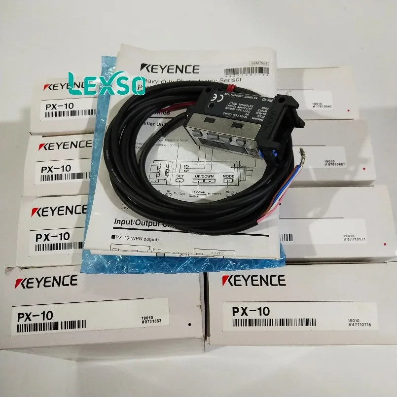 Genuine NPN Output Amplifier Unit PX-10 PX Series Heavy-duty Photoelectric Sensors New Keyence lexso
